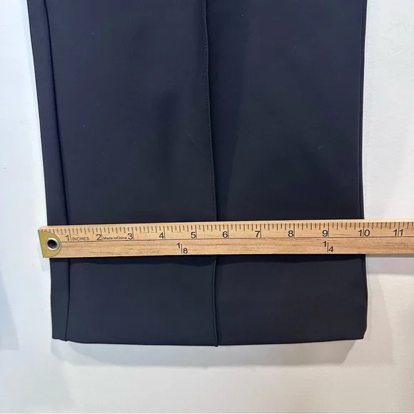 KARL LAGERFELD PARIS Black Logo Wide Leg Side Zip Dress Pant Size 10 MSRP: $109 - Picture 9 of 10